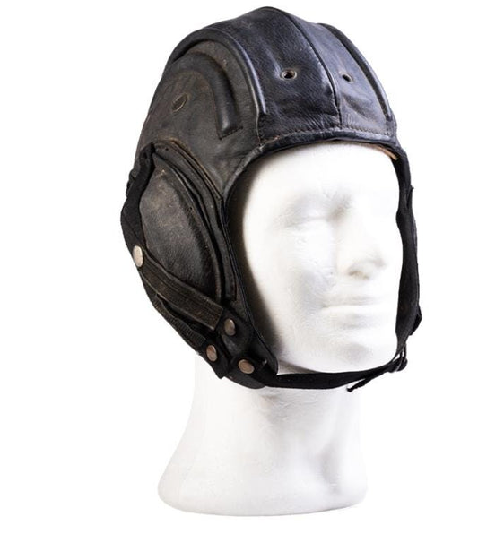 Original Belgian Military Tanker Helmet Hat – Black | Genuine Armored Vehicle Head & Ear Protection