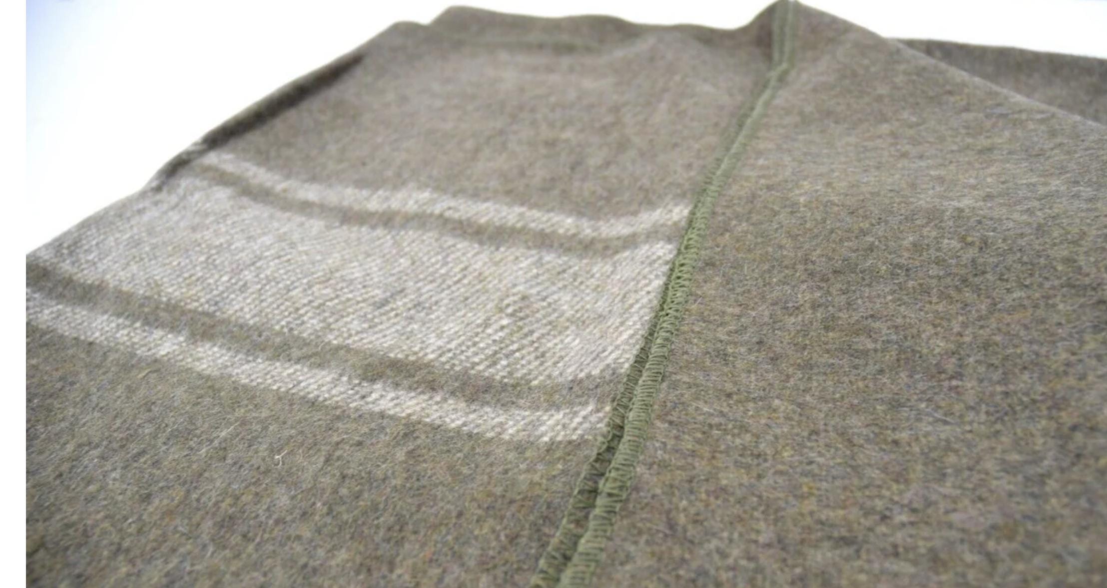 Italian Army Brown Wool Blanket 200x155 cm - Vintage Military Surplus Used