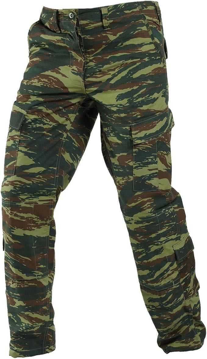 Original Greek Army BDU Pants Lizard Camo Ripstop Genuine Military Trousers