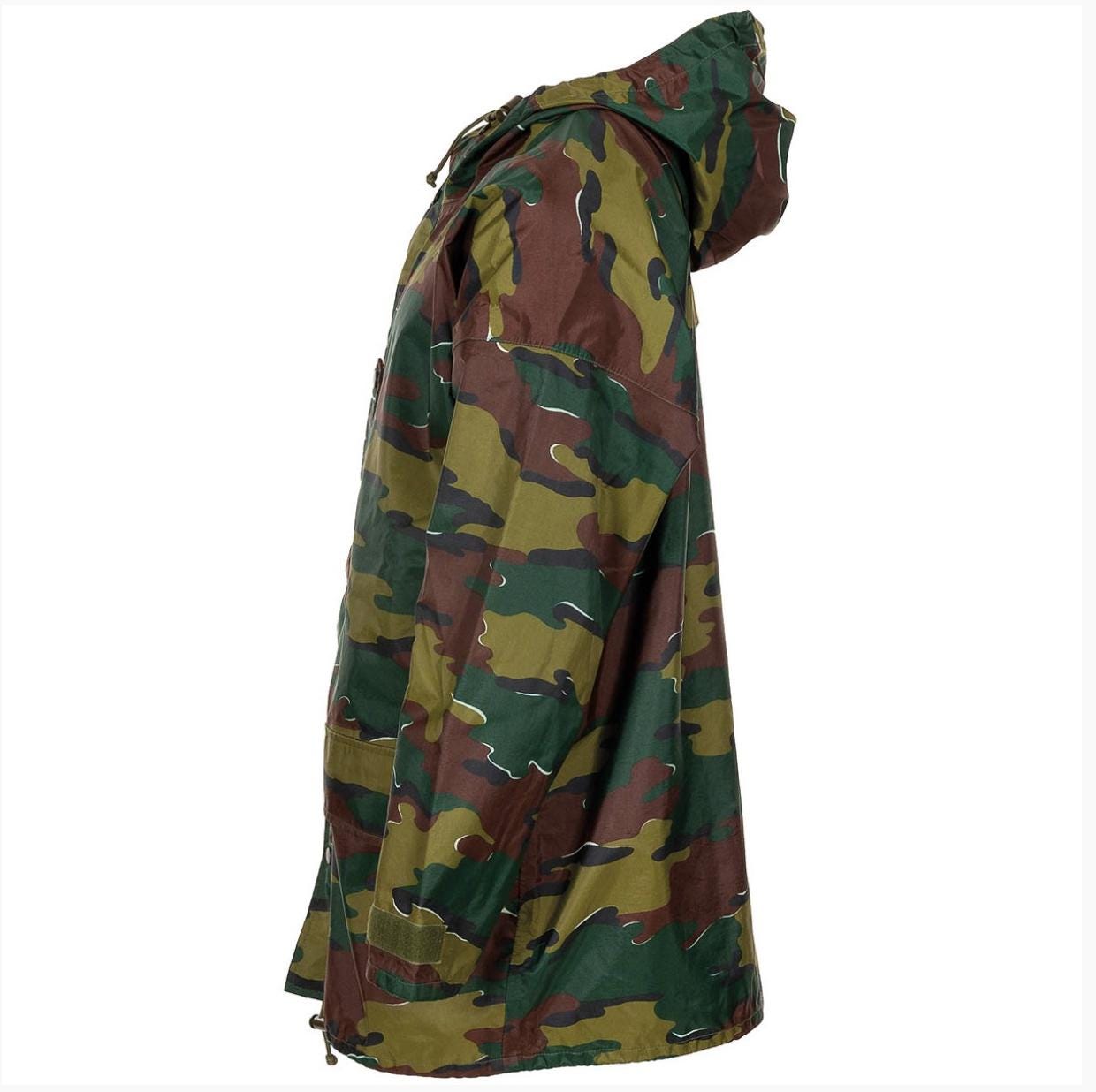 Genuine Belgian Army Rain Jacket Camo 3-Layer Laminate Waterproof Weatherproof Military Surplus