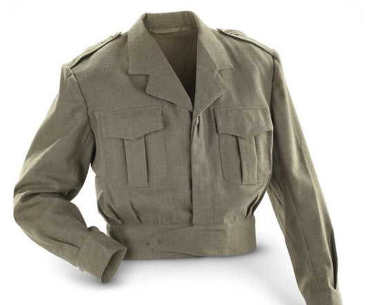 Authentic Belgian Army Field Ike Jacket in Olive Drab Wool – Genuine Military Surplus