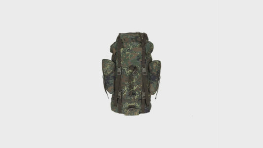 German Army 65L Combat Backpack Bundewehr Flecktarn Original Pre-Owned
