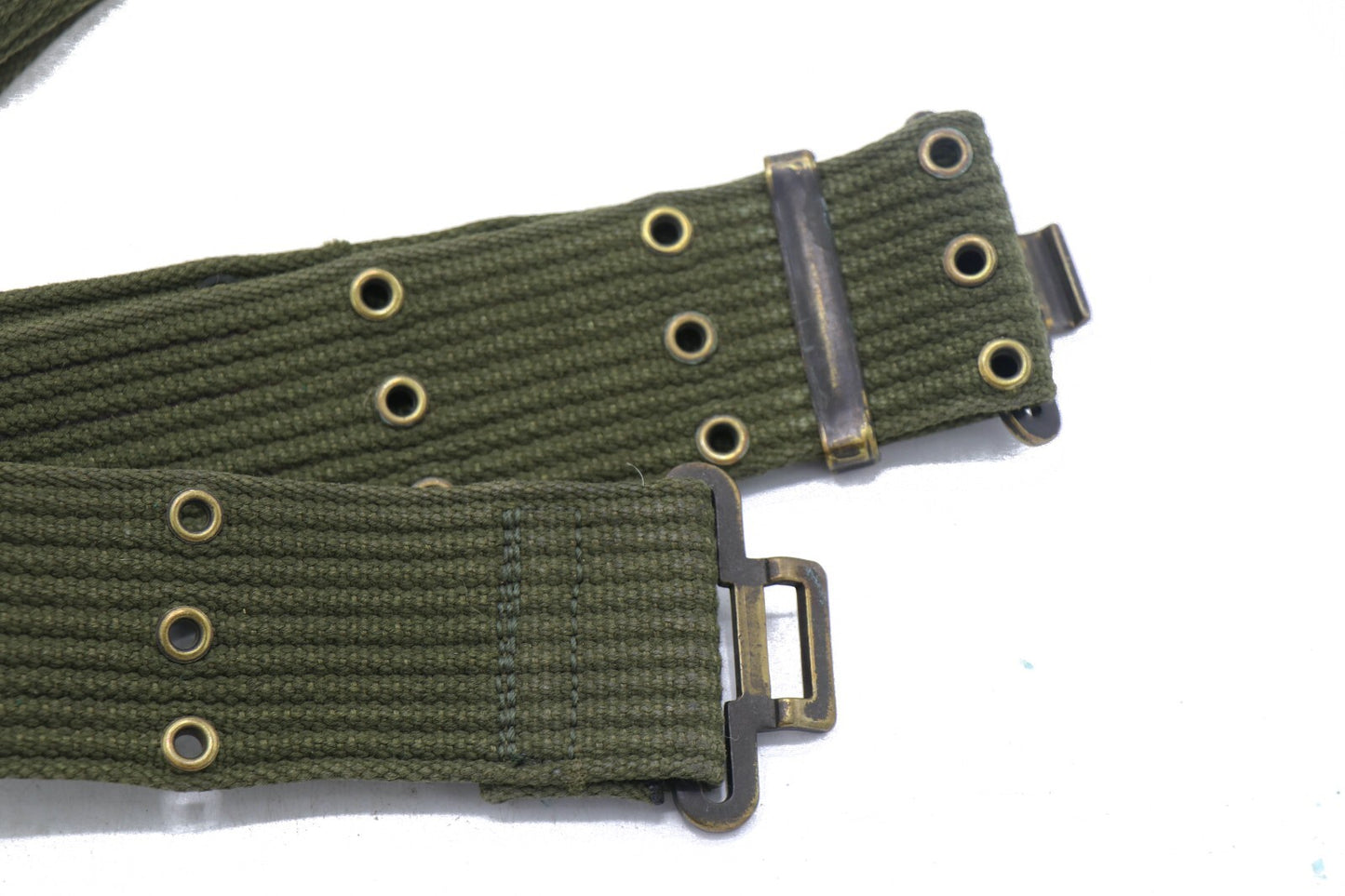 Original Authentic M-1971 Belgian Army Military Combat Pistol Belt US-Style OD Green