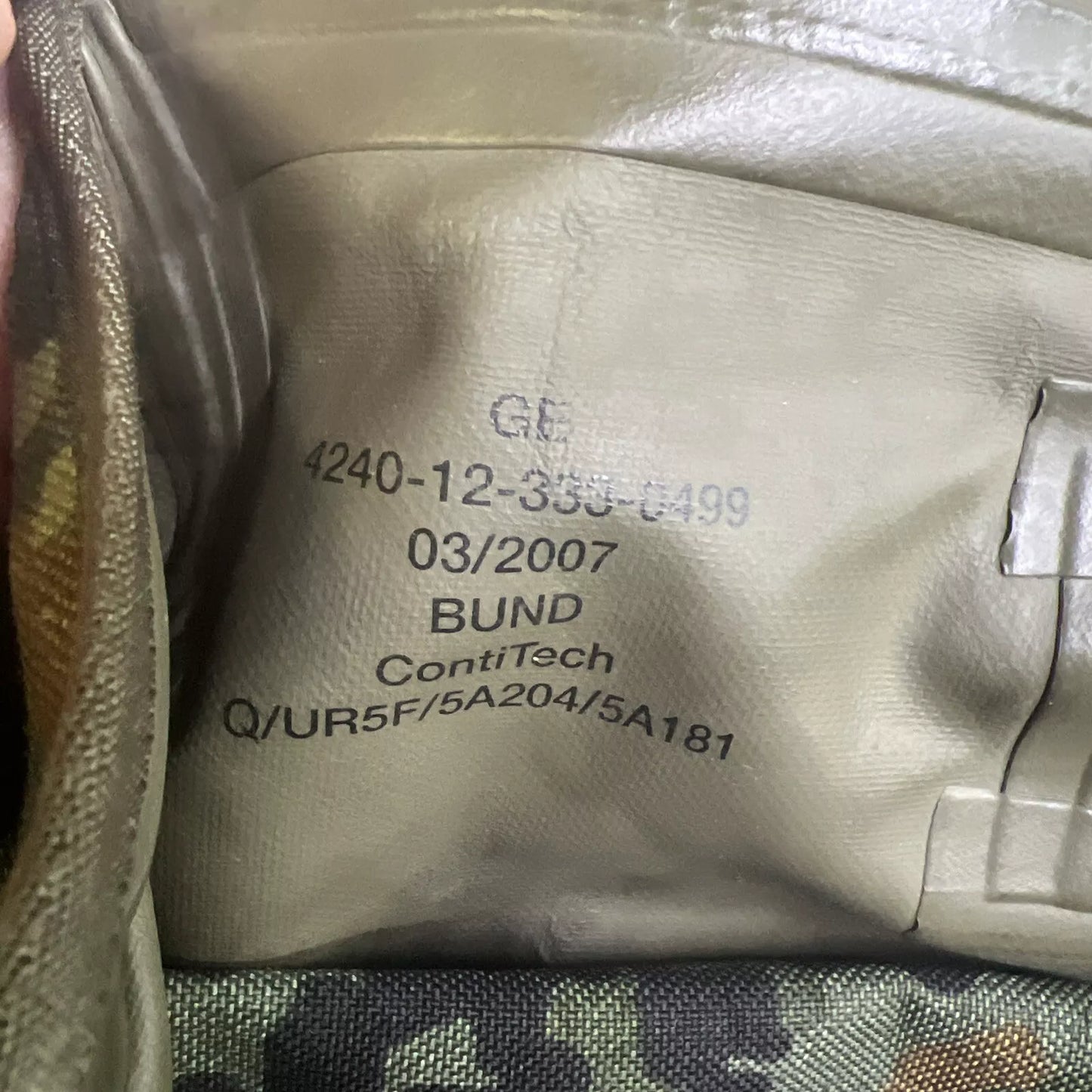 German Army Flectarn Camouflage Mask Bag Durable Military SurplusVintage Used