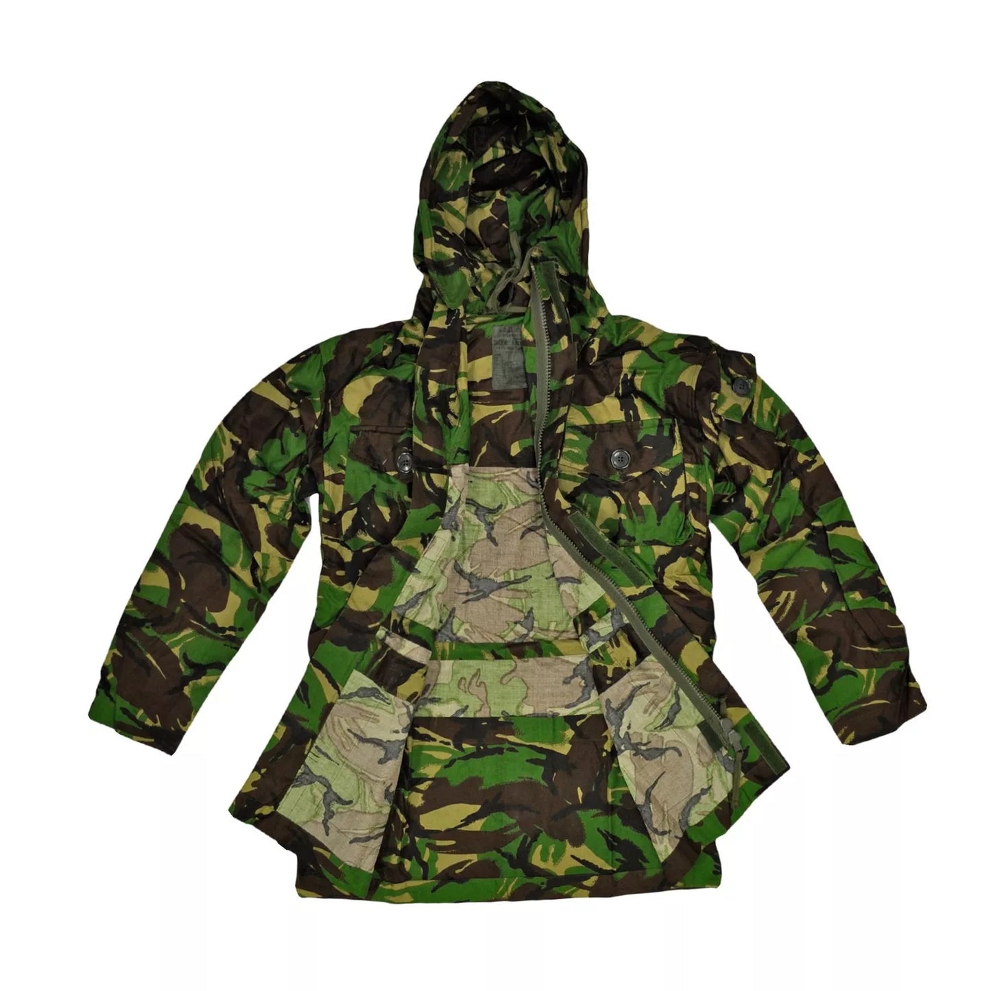 Original British Army Military Combat DPM Jacket Parka Smock Windproof Camo Used Size 180/96