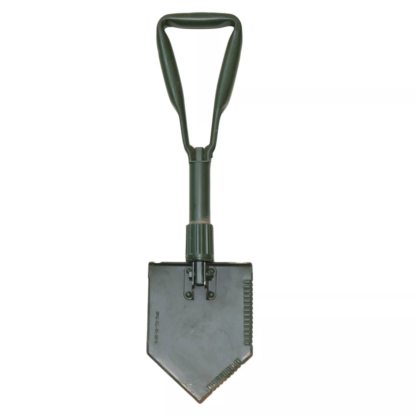 Folding Spade 3-Part OD Green With original US Army pouch