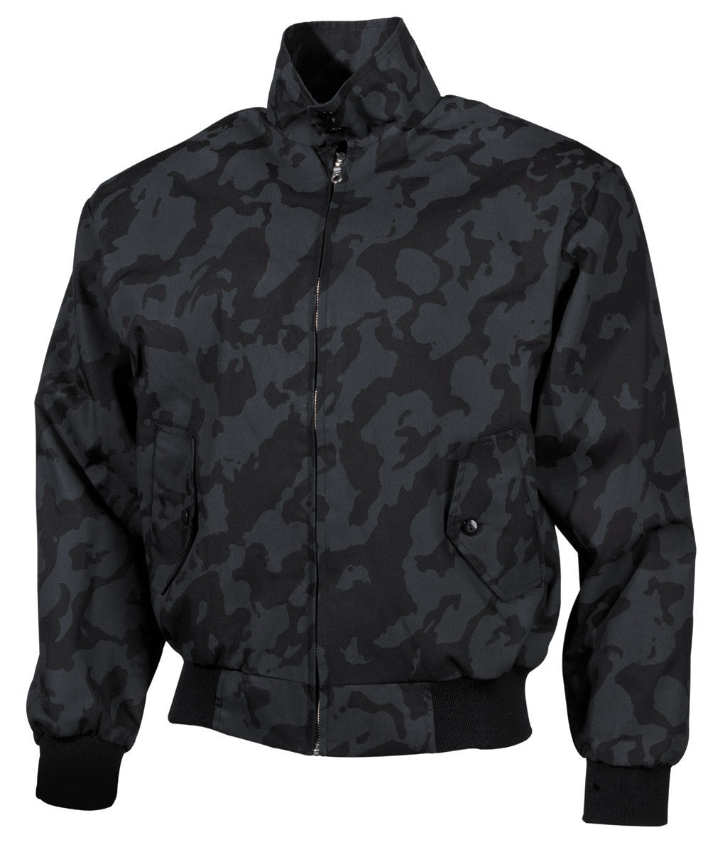Jacket Men's Military Style English Bomber Biker Night CamoHip Pockets MFH