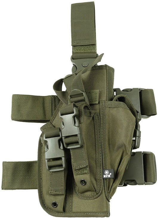 OD Green Right Leg Holster Adjustable Straps Detachable Belt Strap