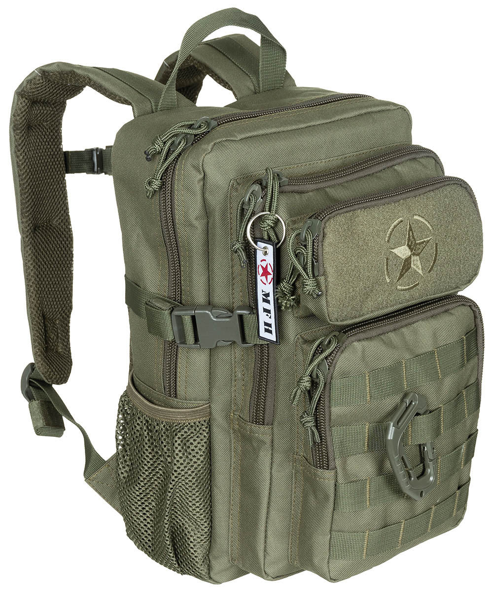 US 40L Backpack Assault Youngster Tactical MOLLE Airsoft OD green MFH Brand