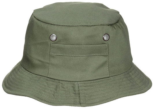 MFH Fisherman Headwear Hat Bucket Hiking Outdoor Jungle Fishing OD Green