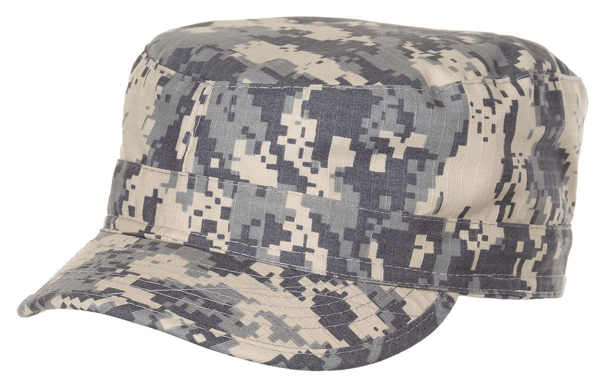 US Army Military Field Camo Cap ACU Rip Stop AT-digital