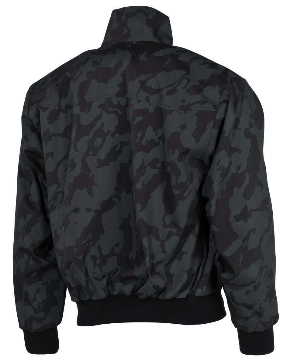 Jacket Men's Military Style English Bomber Biker Night CamoHip Pockets MFH