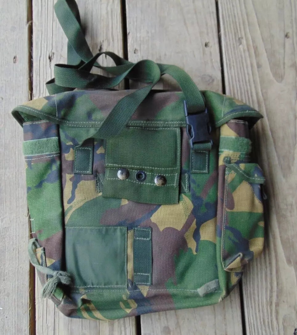 Original British Army Military GB Face Mask Bag DPM Camo Used