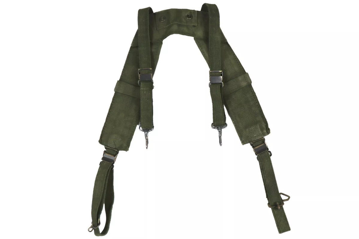 Original Belgian Army M56 Cotton Field Suspenders – Used