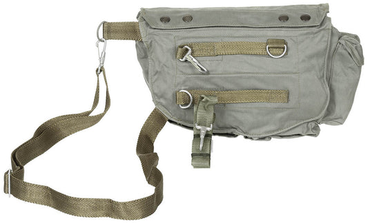 PL Original Military Bag For Protective Mask MP4 Canvas OD green Used