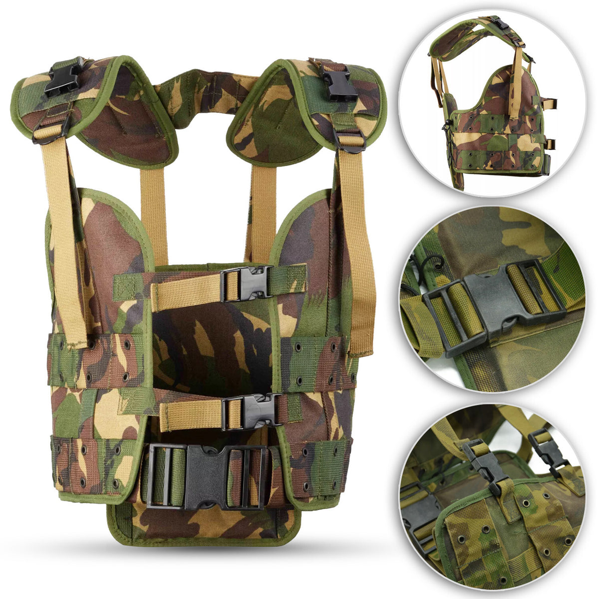 Original Dutch Army Vest Tactical Camo Tactical Load – Like New