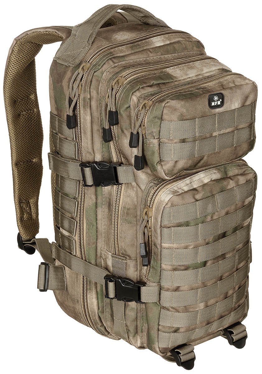 US 30L Backpack Assault Tactical MOLLE HDT-FG Camo Airsoft MFH Brand