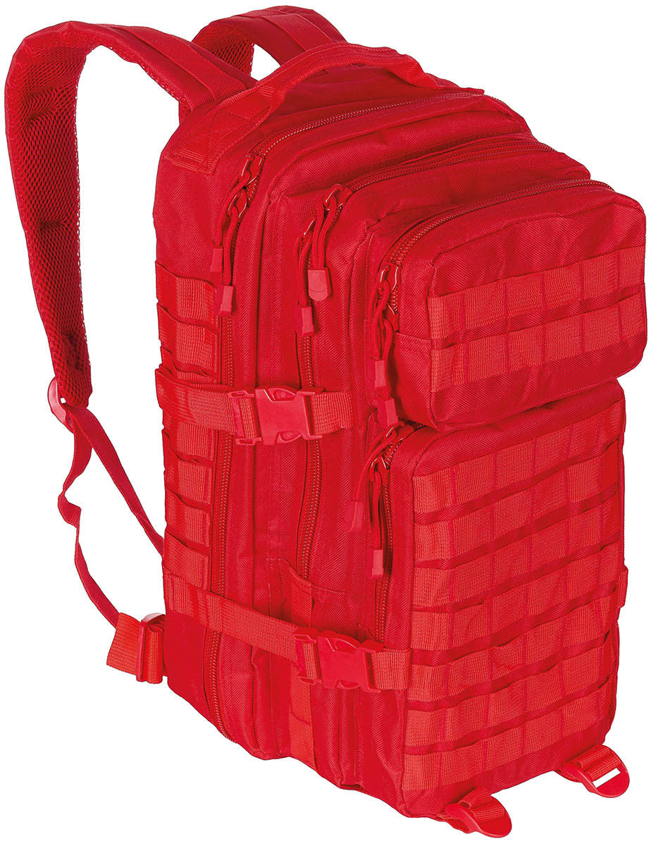 US 30L Backpack Assault I Tactical MOLLE Red Airsoft MFH Brand