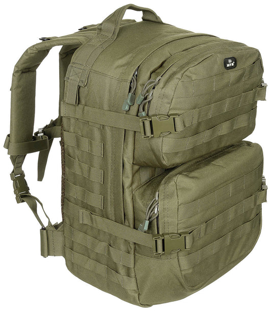US 40L Backpack Assault II Tactical MOLLE OD Green Airsoft MFH Brand