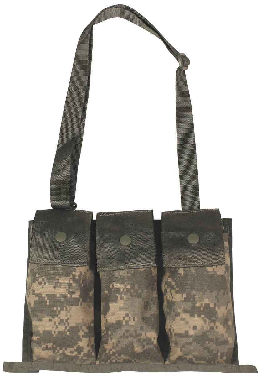 US Original Military Army Ammunition Pouch Bag Triple AT-Digital Used