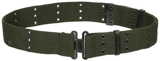 Original Belgian Army Military Combat Pistol Belt US-Style OD Green