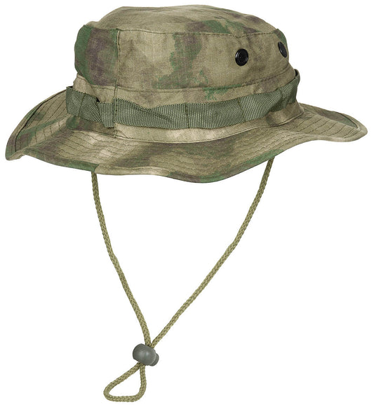 MFH Special Forces Short-Brim Ripstop Camo Army Bush Hat Jungle Military HDT